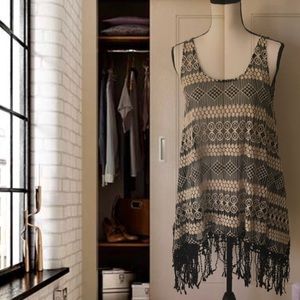 Final Sale A’Reve New Crochet Boho Sleeveless Dress